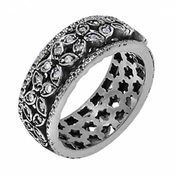 Серебряное кольцо с куб.цирконом SNR3083CZ