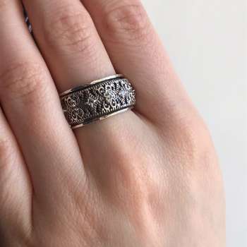 Серебряное кольцо с куб.цирконом SNR4171CZ