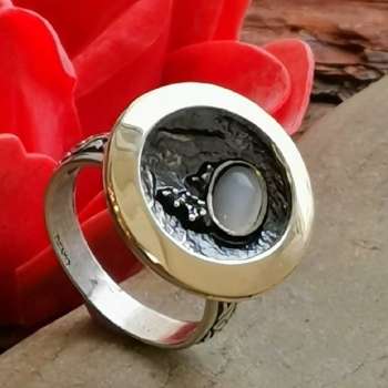 Серебряное кольцо с перламутром MVR1595GPL
