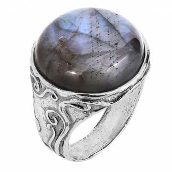 Серебряное кольцо с лабрадором 01R2575LB