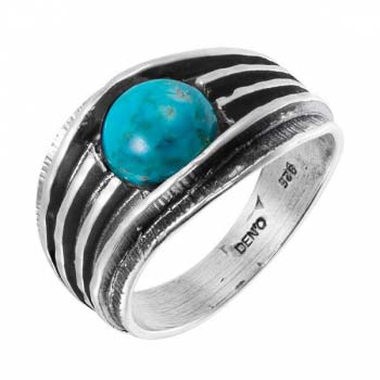 Серебряное кольцо с бирюзой MVR1333TQ