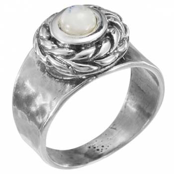 Серебряное кольцо с лунным камнем MVR1652MS