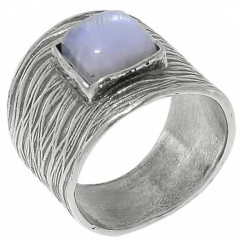 Серебряное кольцо с лунным камнем 01R2557MS