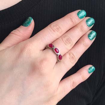Серебряное кольцо с жадеитом 01R2770JD