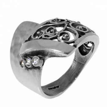 Серебряное кольцо с куб.цирконом MVR1391CZ