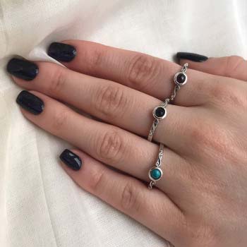 Серебряное кольцо с гранатом MVR1768GR