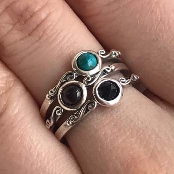 Серебряное кольцо с гранатом MVR1768GR