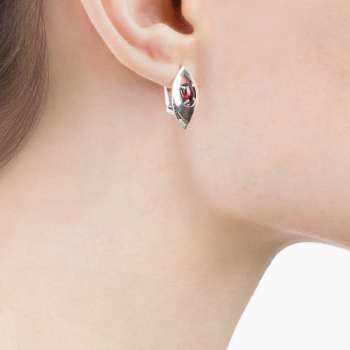 Серебряные серьги с гранатом MVE1629GR