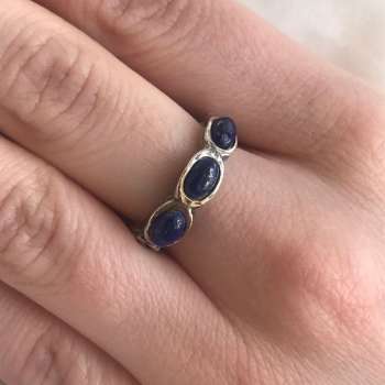 Серебряное кольцо с лазуритом 01R2770LZ