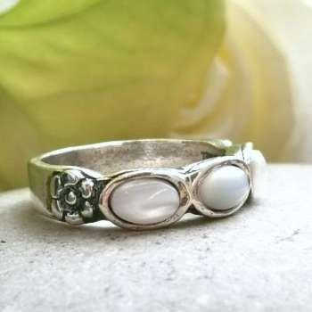 Серебряное кольцо с перламутром 01R2770PL