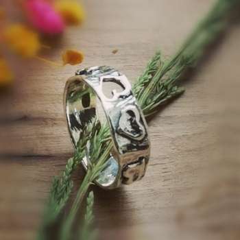 Серебряное кольцо 01R653
