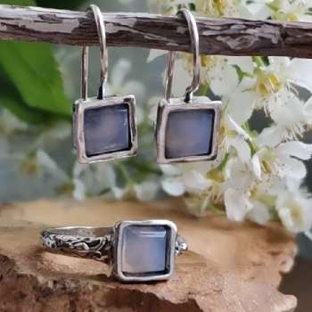 Серебряное кольцо с халцедоном 01R1341HL/1
