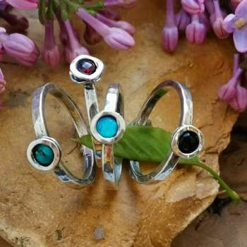 Серебряное кольцо с опалом иск. MVR1435/12OP