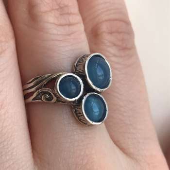 Серебряное кольцо с халцедоном 01R1886HL