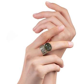 Серебряное кольцо с лабрадором 01R1459LB