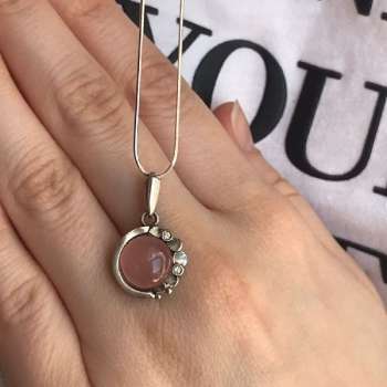 Серебряное колье с халцедоном MVN1536HL/2