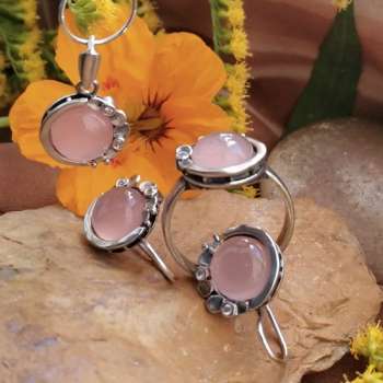 Серебряное колье с халцедоном MVN1536HL/2