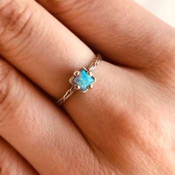 Серебряное кольцо с опалом иск. MVR1510OP