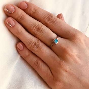 Серебряное кольцо с опалом иск. MVR1510OP