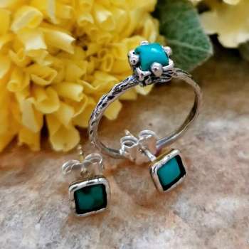 Серебряное кольцо с бирюзой MVR1510TQ