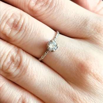 Серебряное кольцо с куб.цирконом MVR1569CZ