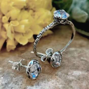 Серебряное кольцо с куб.цирконом MVR1569CZ