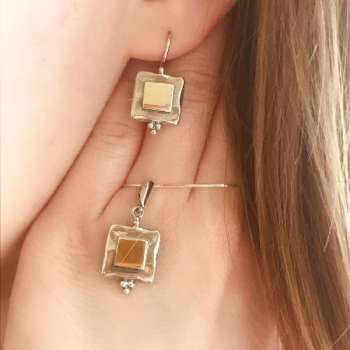 Серебряное колье с золотом MVN1922G
