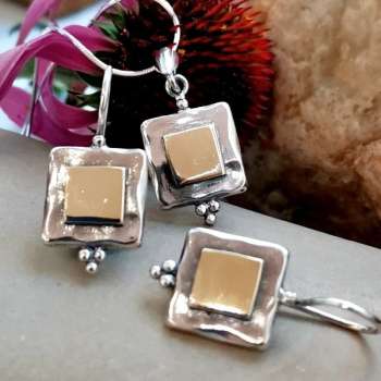 Серебряное колье с золотом MVN1922G