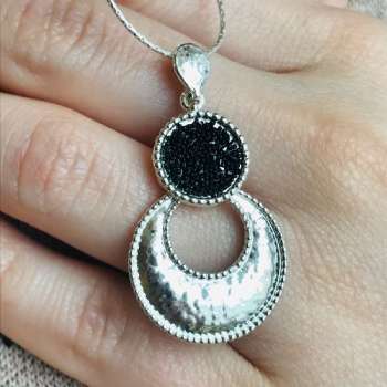 Серебряное колье с сваровски 01N0209SW
