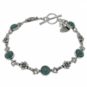 Серебряный браслет с бирюзой 01B1480TQ