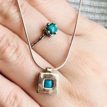 Серебряное кольцо с бирюзой MVR1510TQ