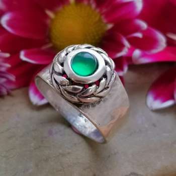 Серебряное кольцо с халцедоном MVR1652HL
