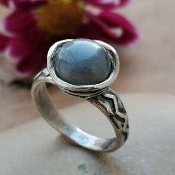 Серебряное кольцо с лабрадором 01R1704LB