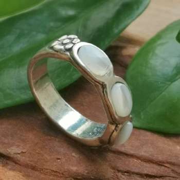 Серебряное кольцо с перламутром 01R2770PL