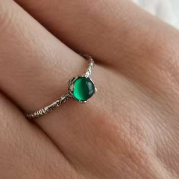 Серебряное кольцо с халцедоном MVR1569HL