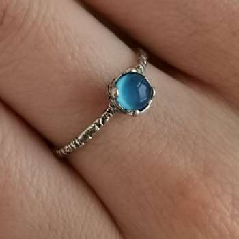 Серебряное кольцо с халцедоном MVR1569HL/1