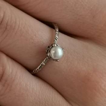 Серебряное кольцо с жемчугом MVR1569PL
