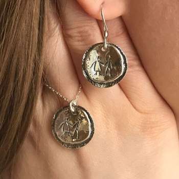 Серебряное колье 01N1762/1