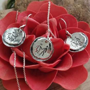 Серебряное колье 01N1762/1