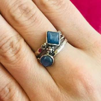 Серебряное кольцо с кианитом MVR1028KT