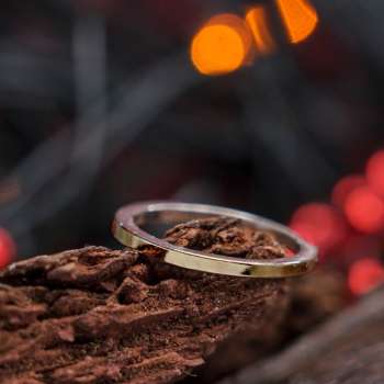 Серебряное кольцо с золотом MVR1772G