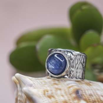 Серебряное кольцо с кианитом 01R2646KT