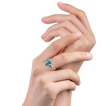 Серебряное кольцо с бирюзой и золотом MVR1649GTQ