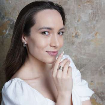 Серебряное кольцо с золотом MVR1755G