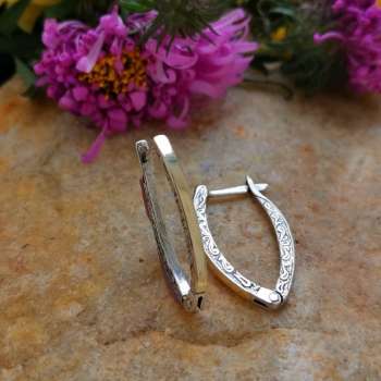 Серебряные серьги с золотом MVE1808G