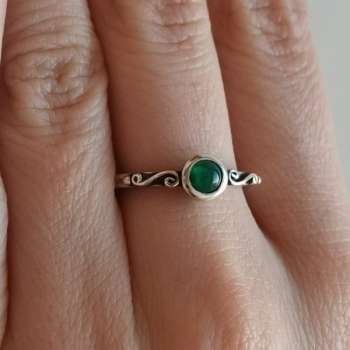 Серебряное кольцо с халцедоном MVR1768HL