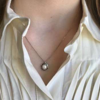 Серебряное колье с жемчугом MVN1075/1PL