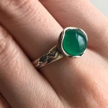 Серебряное кольцо с халцедоном 01R1704HL