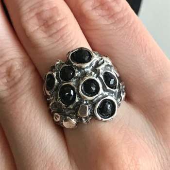 Серебряное кольцо с ониксом MVR1031ON