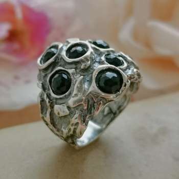 Серебряное кольцо с ониксом MVR1031ON